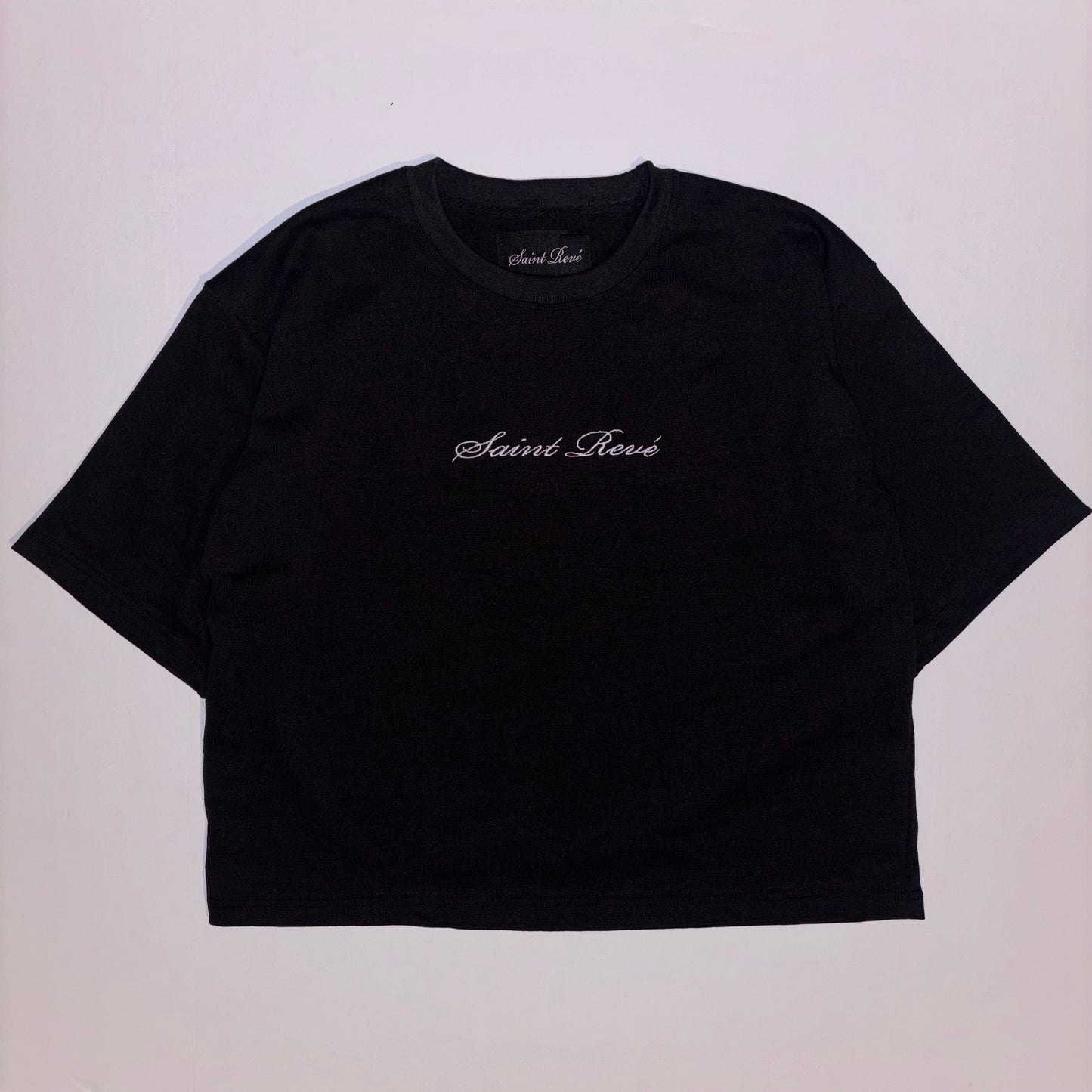 Limited Boxy Black Tee/Blue Phoenix